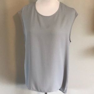 Gray silky blouse